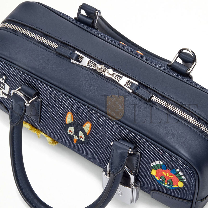 LOEWE X LOUIS WAIN DENIM AMAZONA 23 TOP HANDLE BAG (23*11*10cm) 
